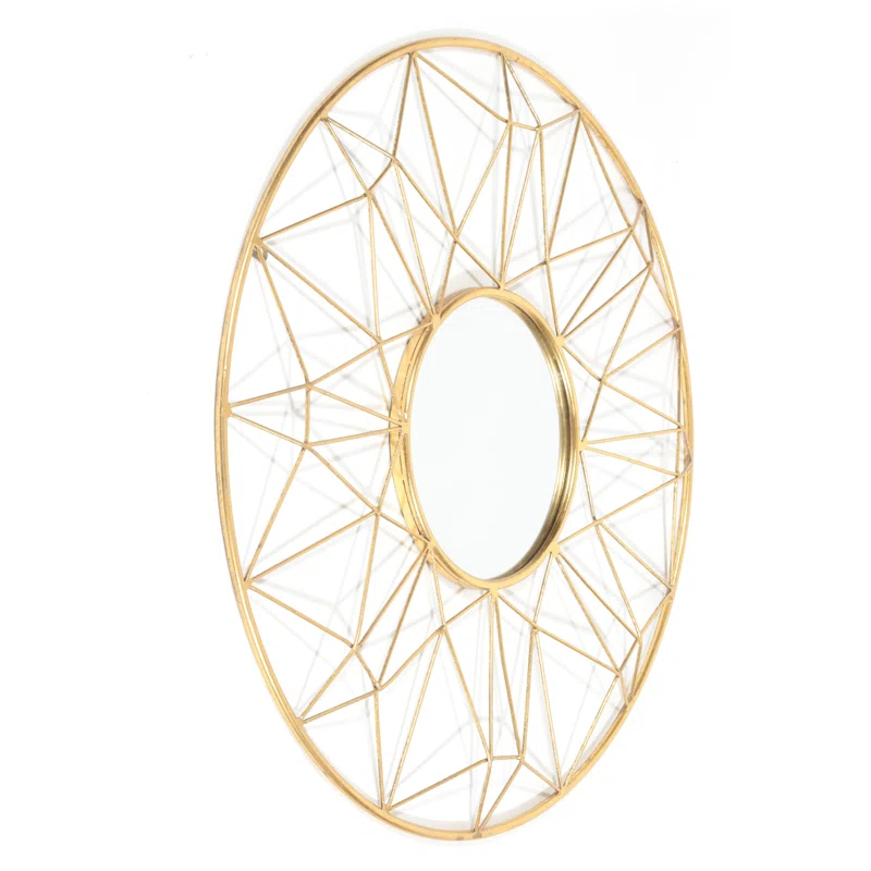 Gild Design House Hana Metal Mirror - Gold - A/N
