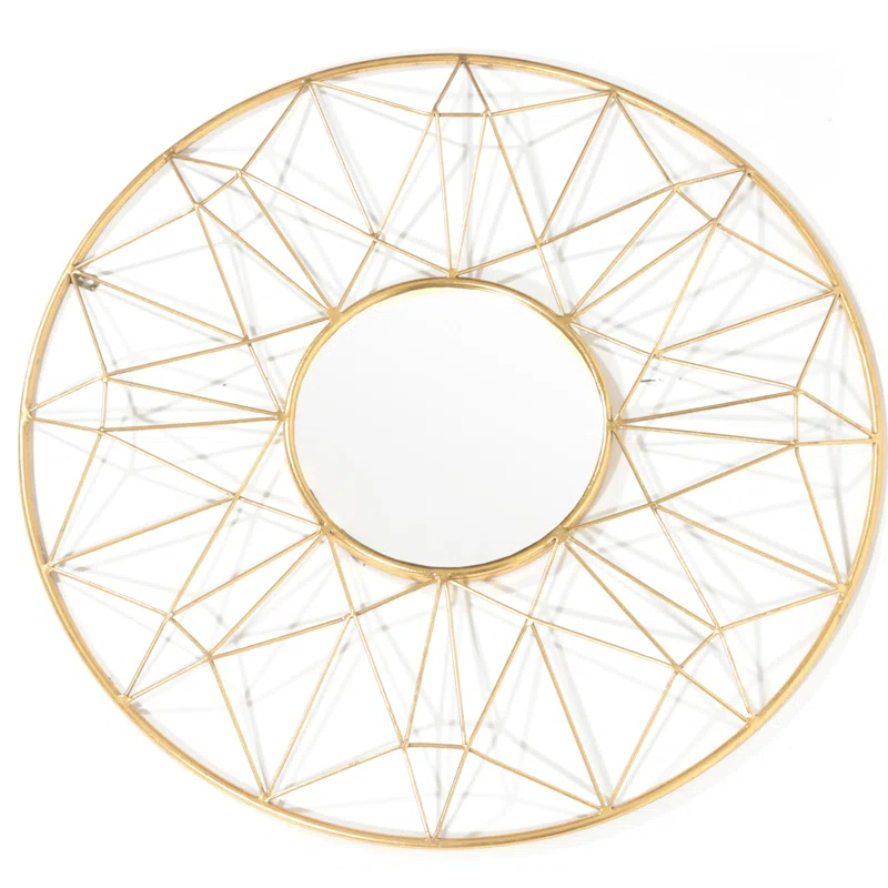 Gild Design House Hana Metal Mirror - Gold - A/N