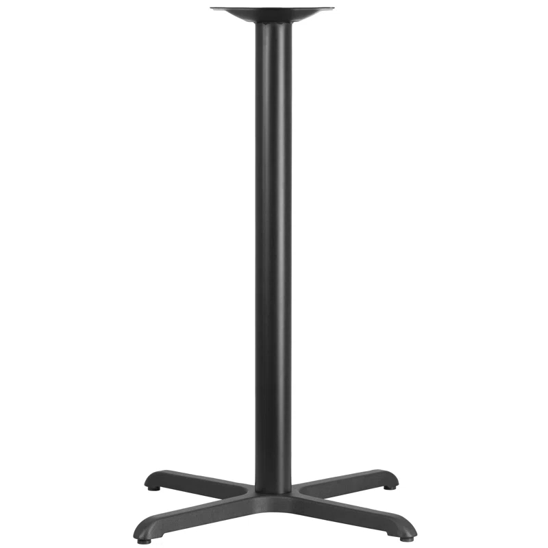 Flash Furniture Beverly 22" x 22" Restaurant Table X-Base with 3" Dia. Bar Height Column