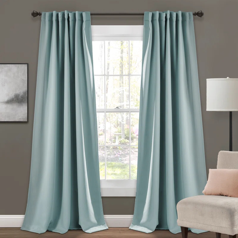 Lush Decor Lush Decor Insulated Back Tab Blackout Polyester Blackout Curtain Pair (Set of 2)