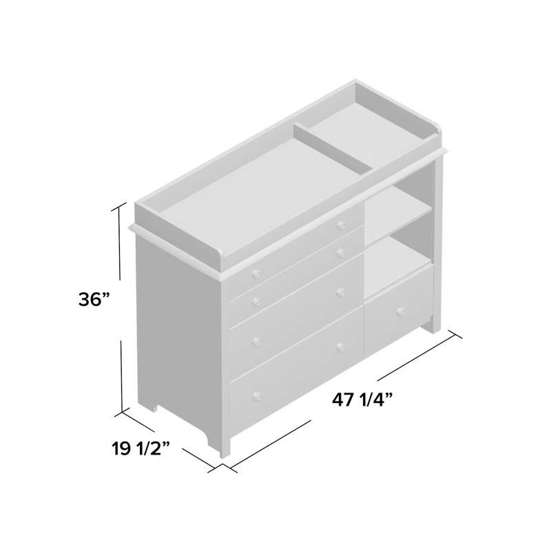 Little Smileys Changing Table Dresser