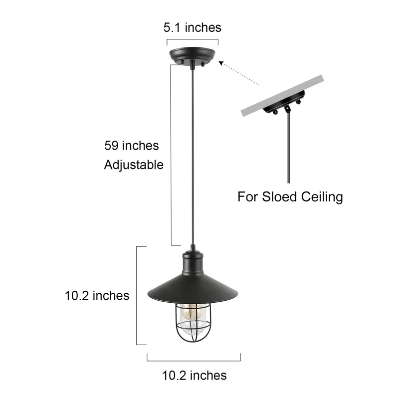 1 - Light Satin Black Single Pendant