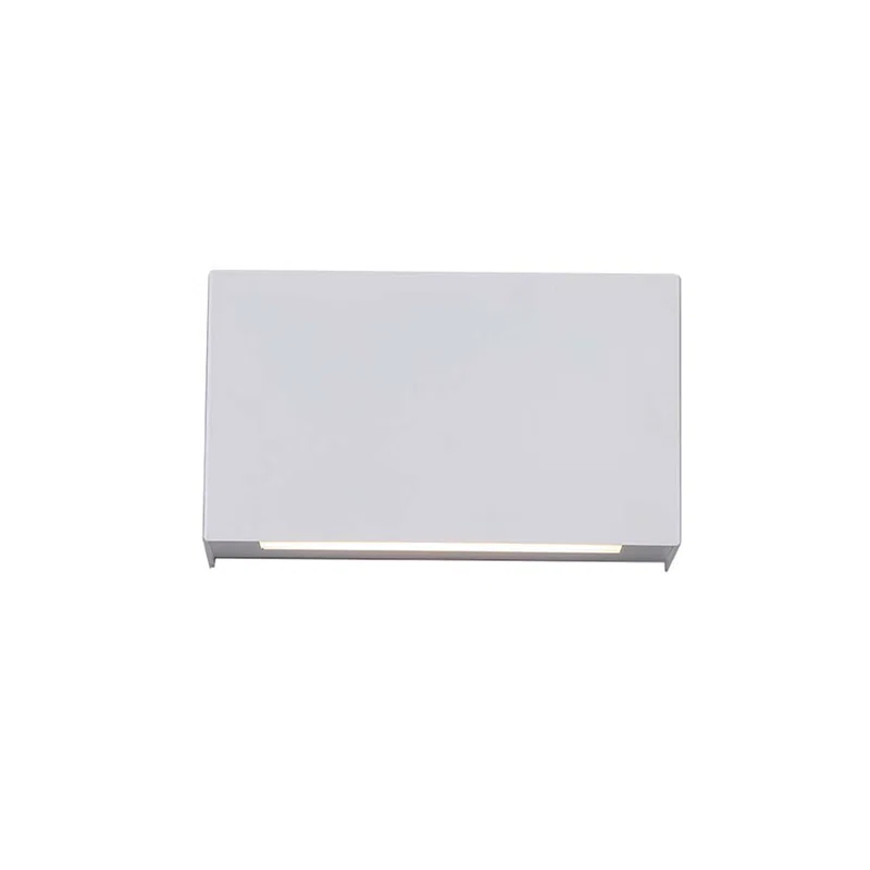 Blok Sleek White Aluminum LED Sconce with Dimmable Light