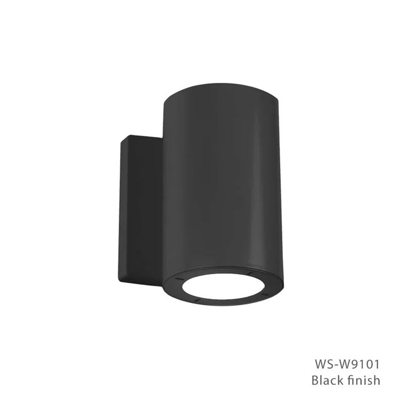 Modern Black and Bronze LED Outdoor Wall Light