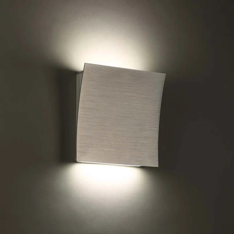 Brushed Aluminum Dimmable LED Wall Sconce