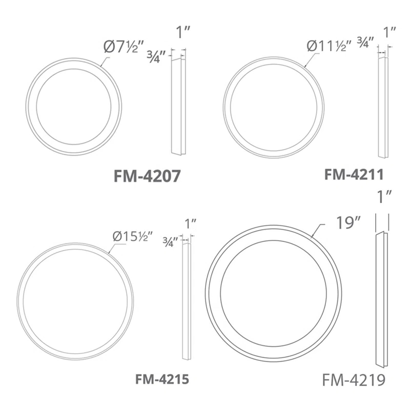 Argo Dimmable LED Flush Mount