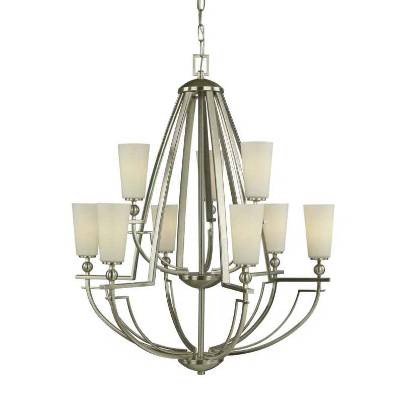 Woodbridge Lighting Aurora 9 - Light Tiered Chandelier