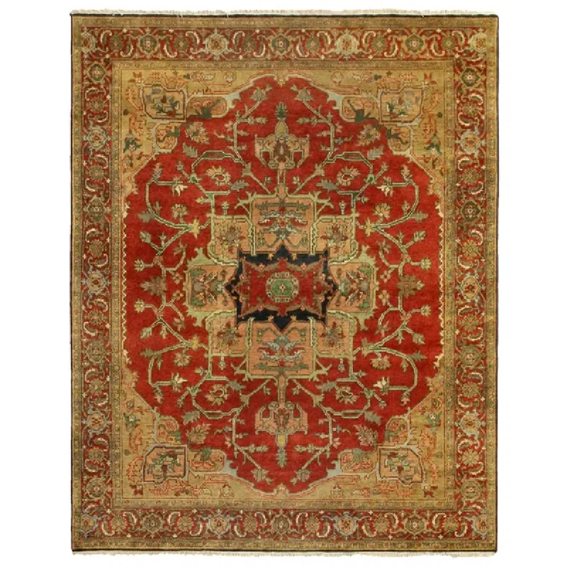 Antique Weave Serapi Wool Oriental Rug