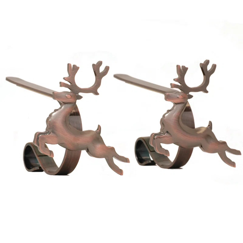 Haute Decor The Original MantleClips™ Stocking Holder (Set of 2)