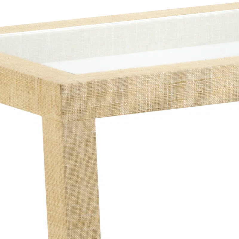 Wildwood Coastal Glass Top End Table