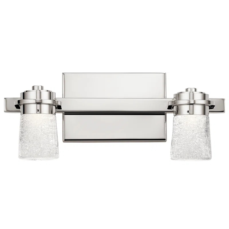 Elan Vada 6 1/4"H Polished Nickel 2-Light LED Wall Sconce