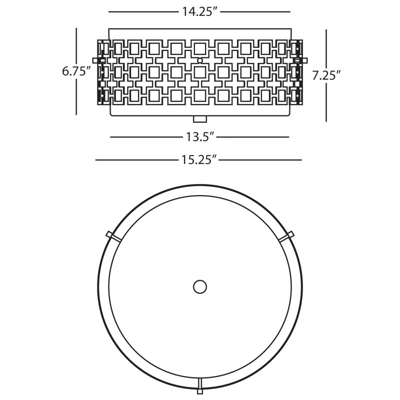 Parker Glass Flush Mount