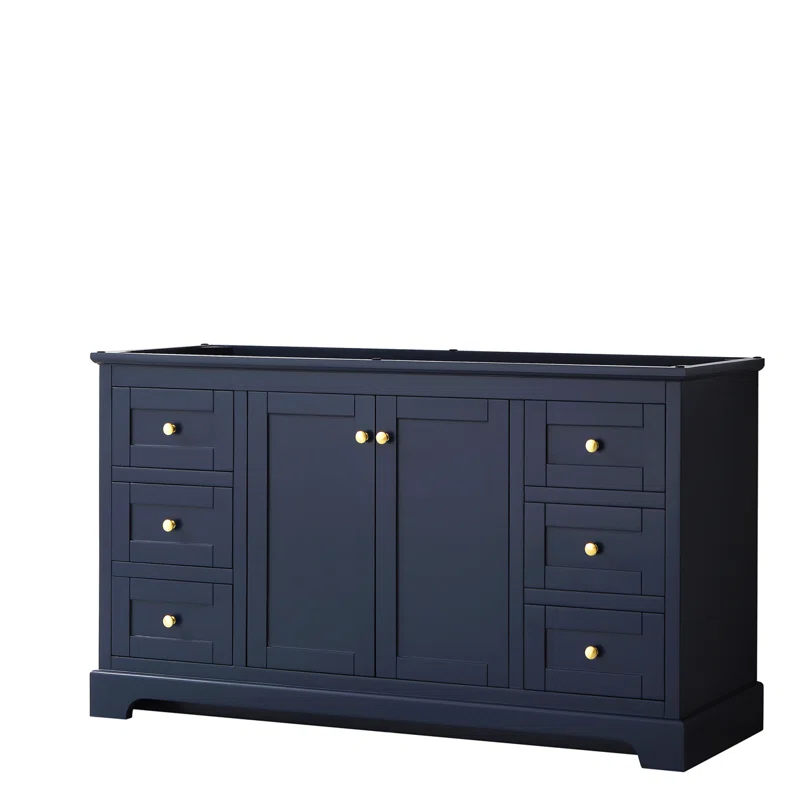 Wyndham Collection Avery 59" Single Bathroom Vanity Base Only