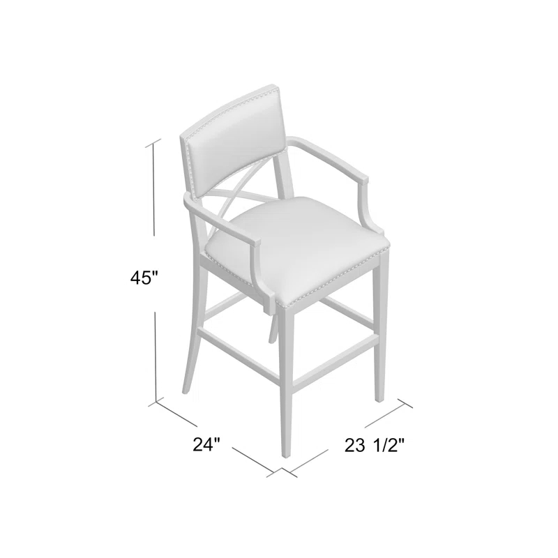 Los Altos Sutherland Upholstered Stool