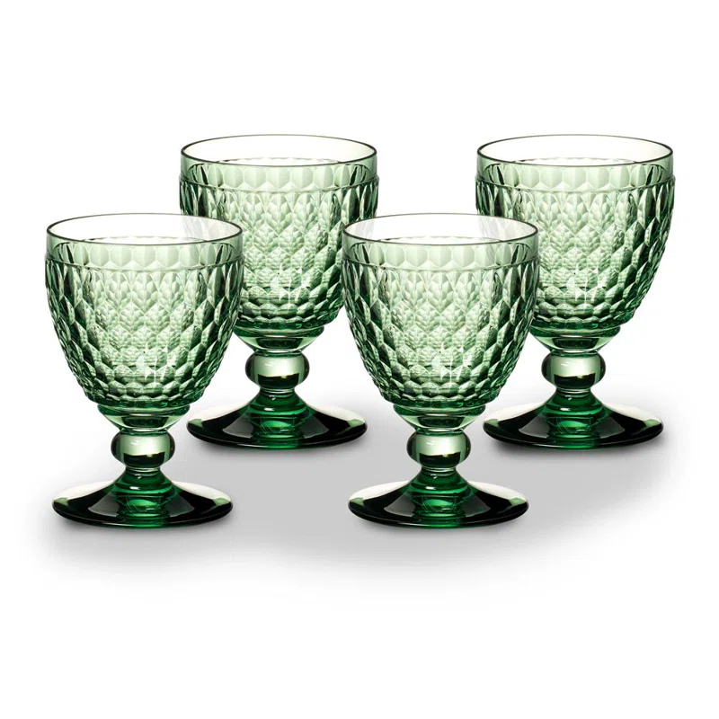 Villeroy & Boch Boston Colored Lead Free Crystal Goblet Set