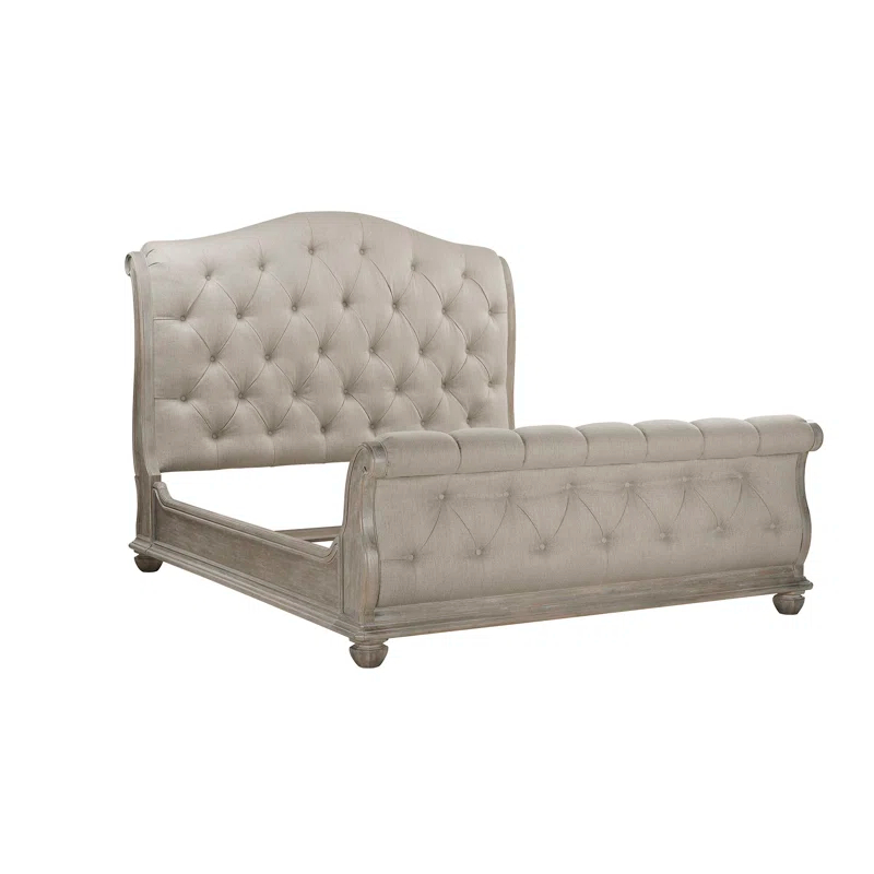 Dowton Abbey Summer Creek Upholstered Sleigh Bed