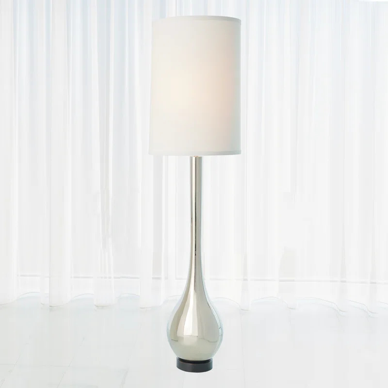 Bulb Floor Lamp-Nickel
