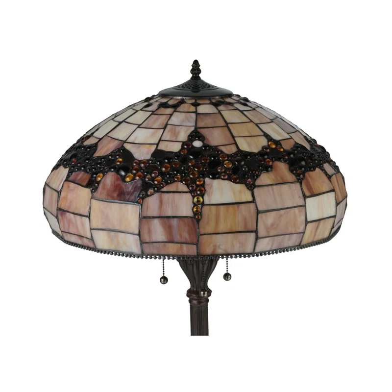 Meyda Tiffany & Stained Glass 66.5'' Mahogany Bronze Novelty Floor Lamp