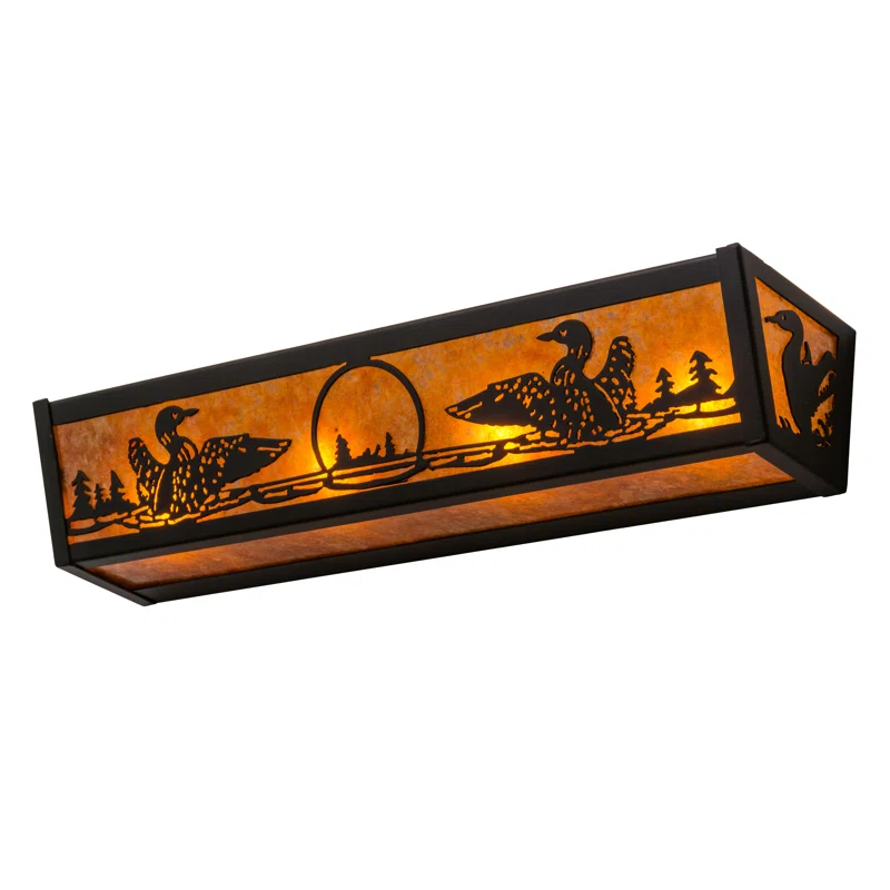 Rustic Lodge 4 - Light Dimmable Bath Bar