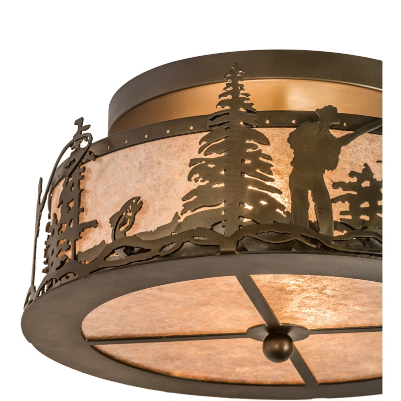 Mica Semi Flush Mount