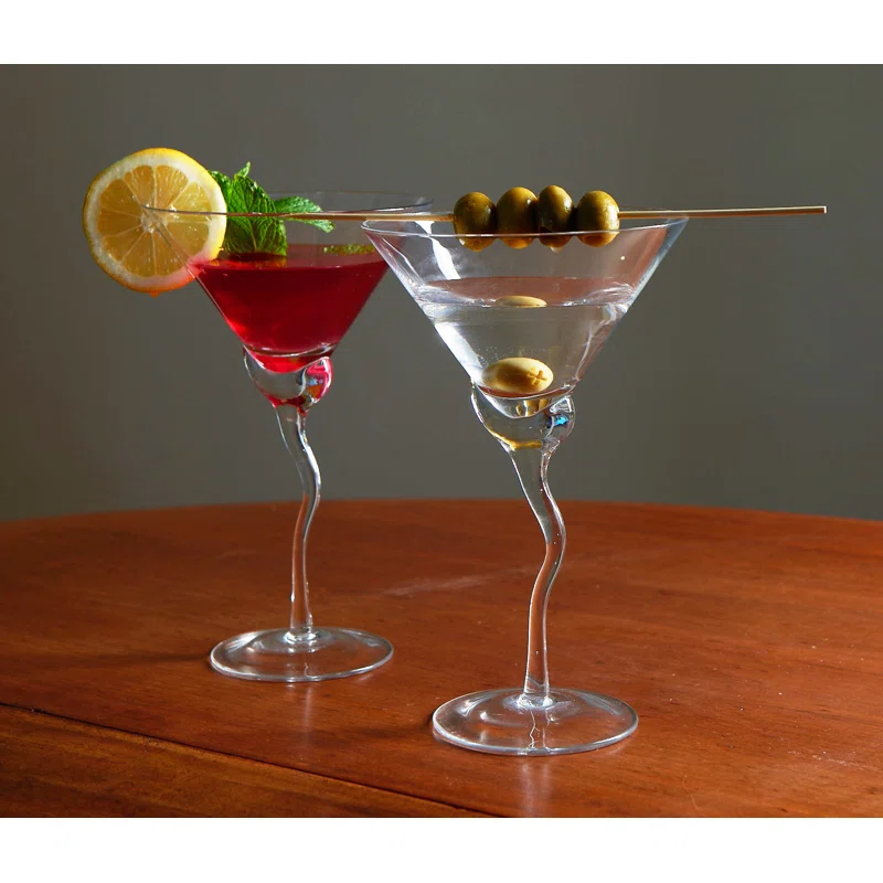 13oz. Handmade Martini Glass Set (Set of 4)