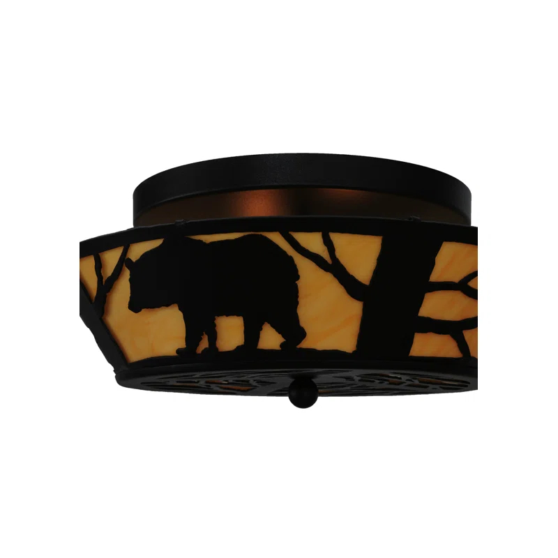 Rustic Lodge 2 - Light Semi Flush Mount