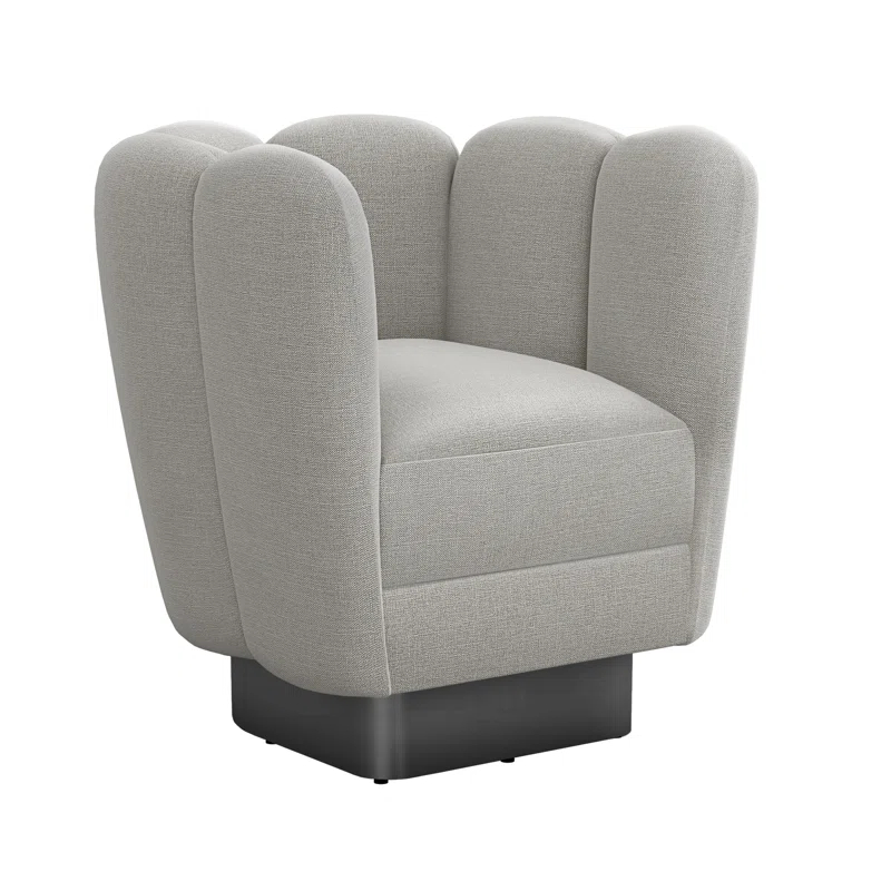 Gallery Upholstered Swivel Barrel Chair
