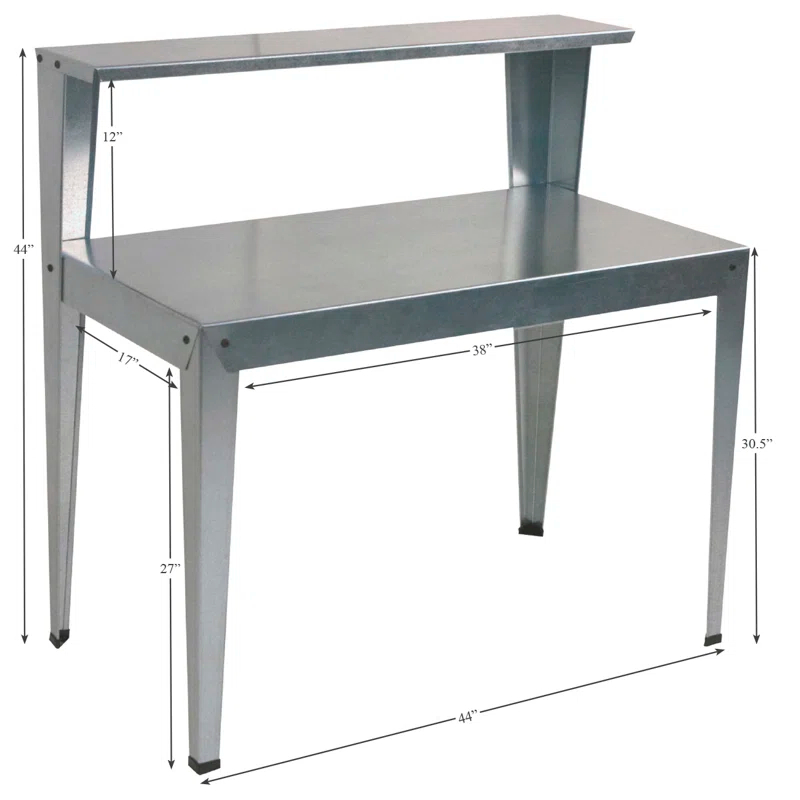 Poly-Tex Poly-Tex Heavy Duty 2 Shelf Multi-Use 44"W Steel Workbench