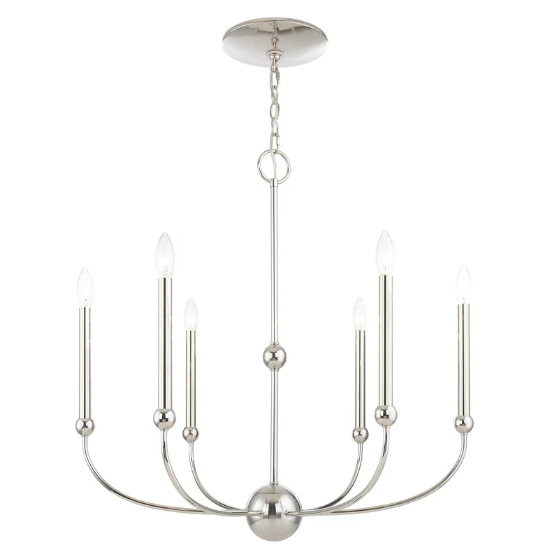 6 - Light Dimmable Chandelier