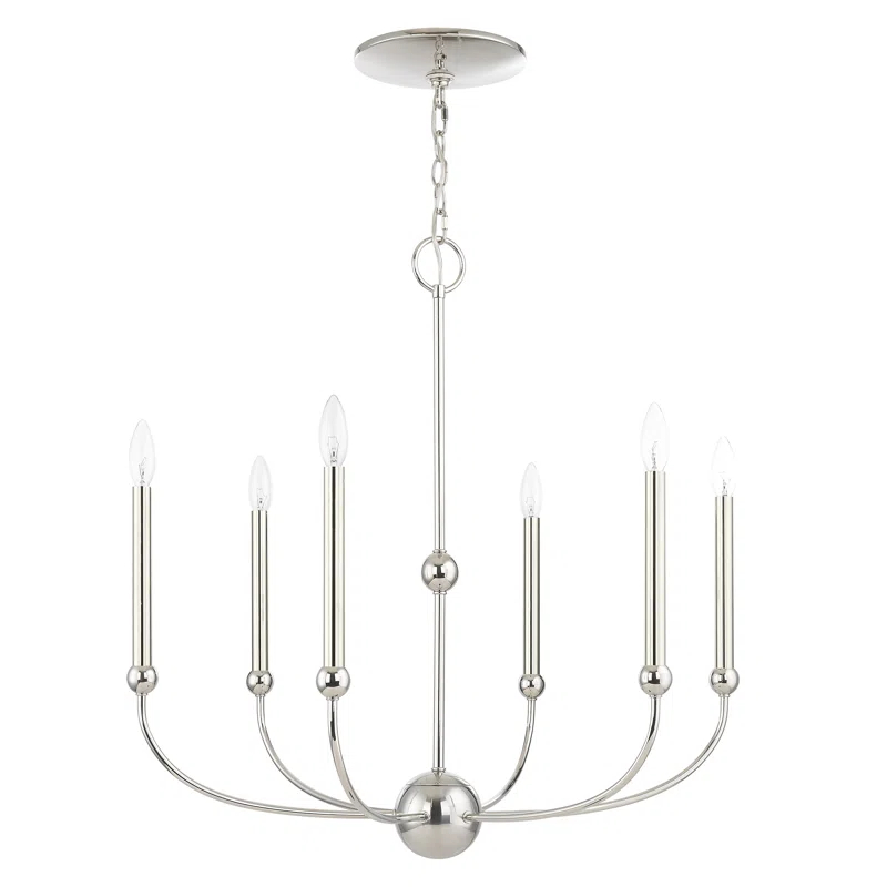 6 - Light Dimmable Chandelier