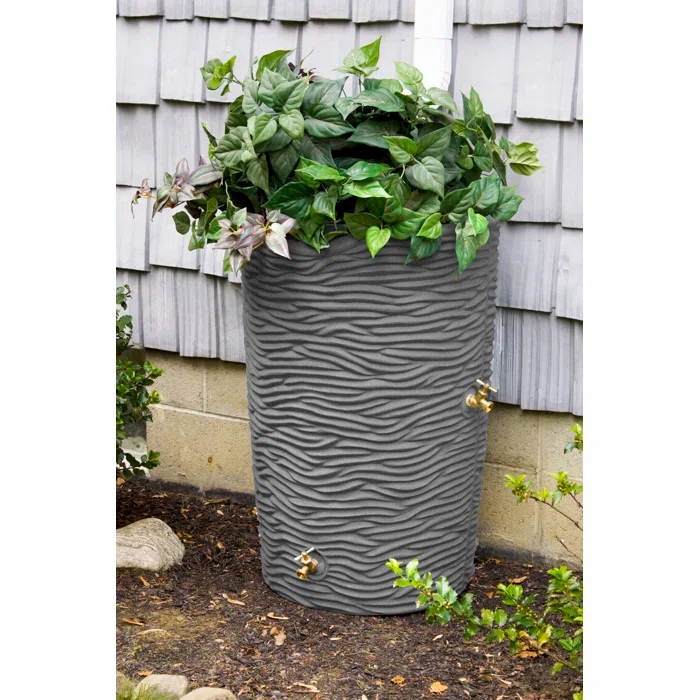 Good Ideas Good Ideas 50 Gallons Plastic Drainable Planter Rain Barrel