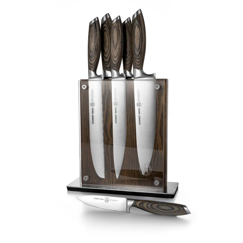 Schmidt Brothers Cutlery Schmidt Brothers™ Cutlery Bonded Ash 7-Piece knife Block Set