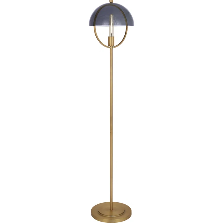 Robert Abbey Mavisten Edition Copernica 62'' Lacquered Burnished Brass Novelty Floor Lamp
