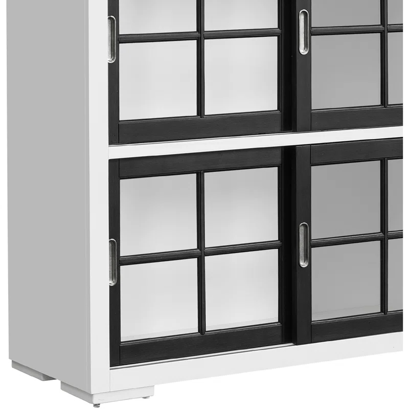 Pulaski Furniture Contemporary 4-Shelf Sliding Door Bookcase