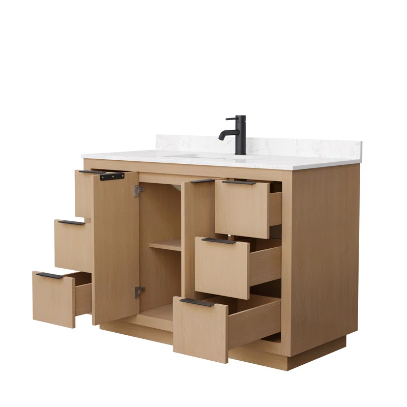 Wyndham Collection Maroni 48" Single Bathroom Vanity Set | Wayfair
