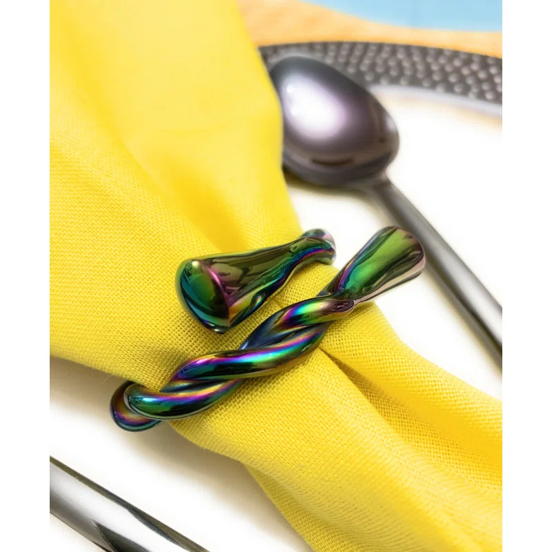 Classy R Us Metal Napkin Ring (Set of 8)