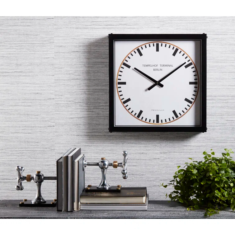 Zimlay Tempelhof Terminal Clock With Black Finish 60320007