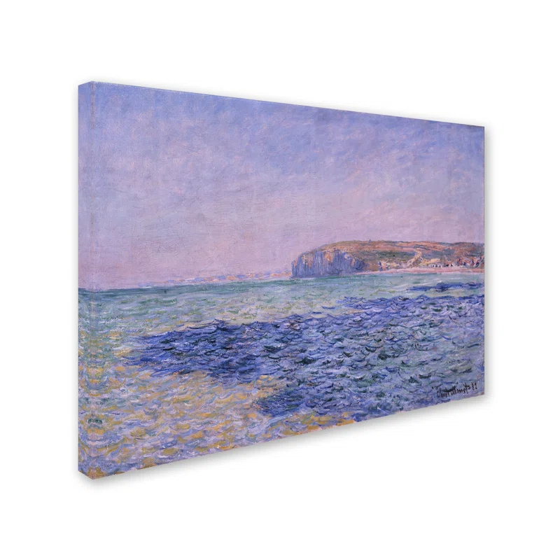 Vault W Artwork " Shadows On The Sea The Cliffs At Pourville " by Claude Monet