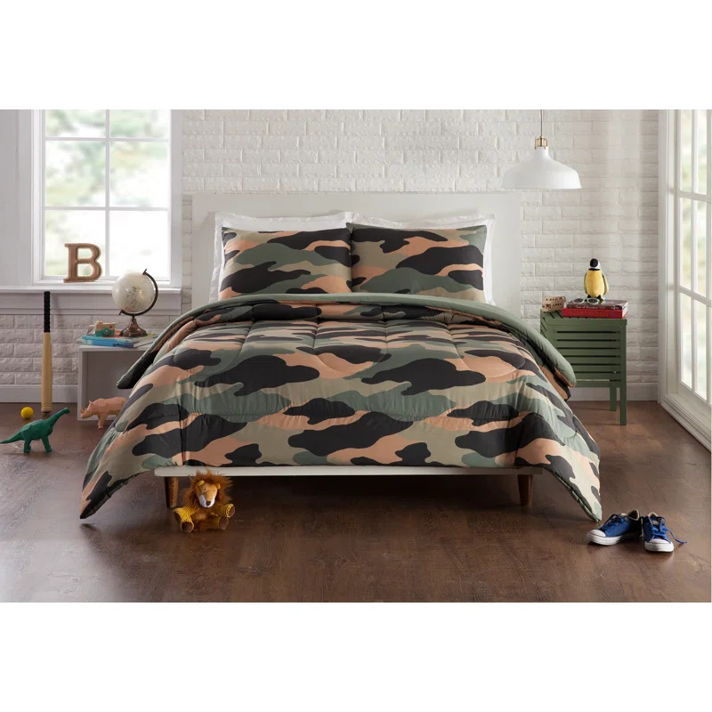 Urban Playground Covert Camo Reversible Microfiber Comforter Set