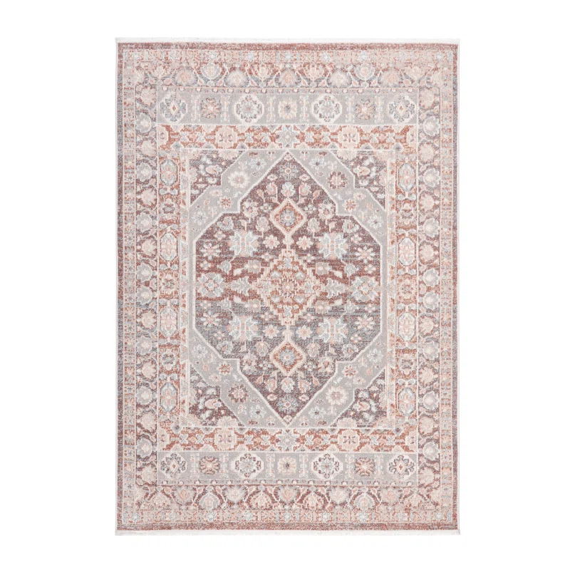 Town & Country Living Town & Country Everyday Rein Everwash Non-Slip Backing Washable Area Rug Brown/Grey