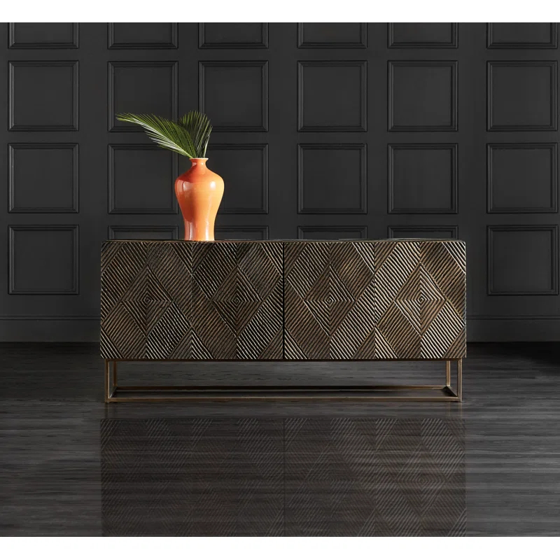 Melange 72'' Solid Wood Sideboard