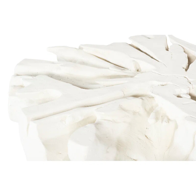 Phillips Collection White Stone Coffee Table