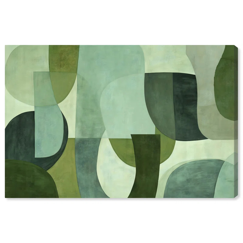 Art Remedy Tualipa Green Abstract Wall Art by Art Remedy