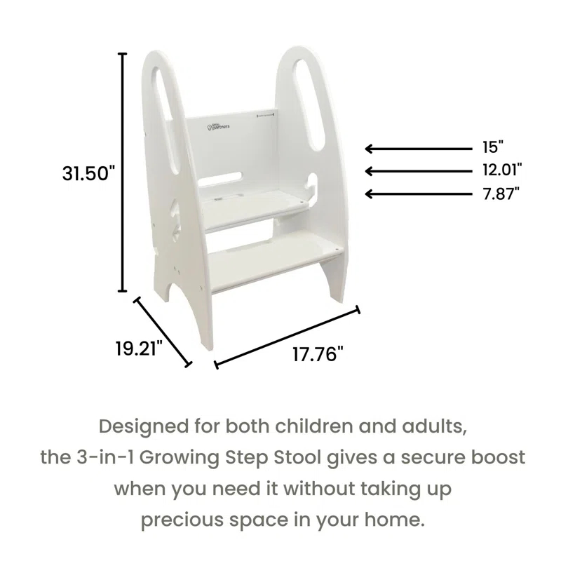 Little Partners 3-in-1 Growing Step Stool