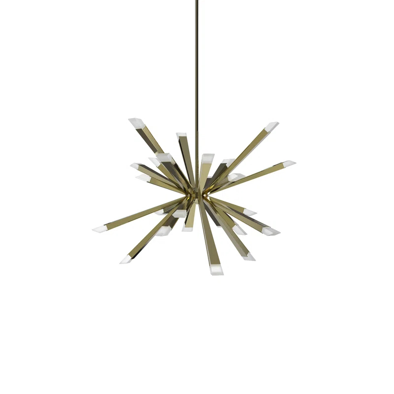 Blackjack Lighting Starburst 29" Single Tier Chandelier