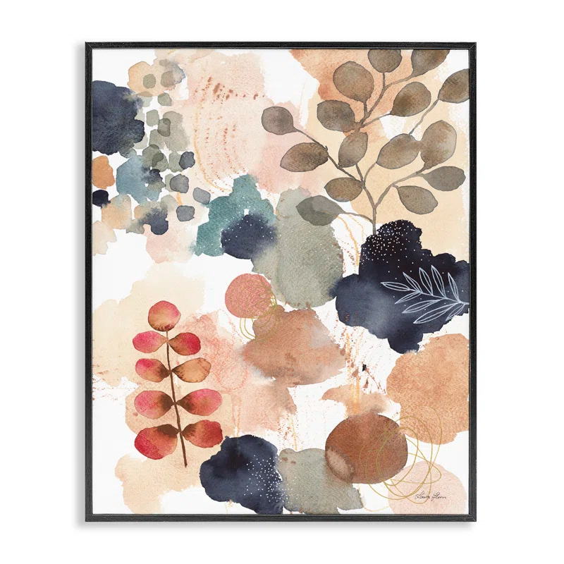 Stupell Industries Abstract Botanical Shape Collage Modern Boho Painting by Laura Horn - Painting
