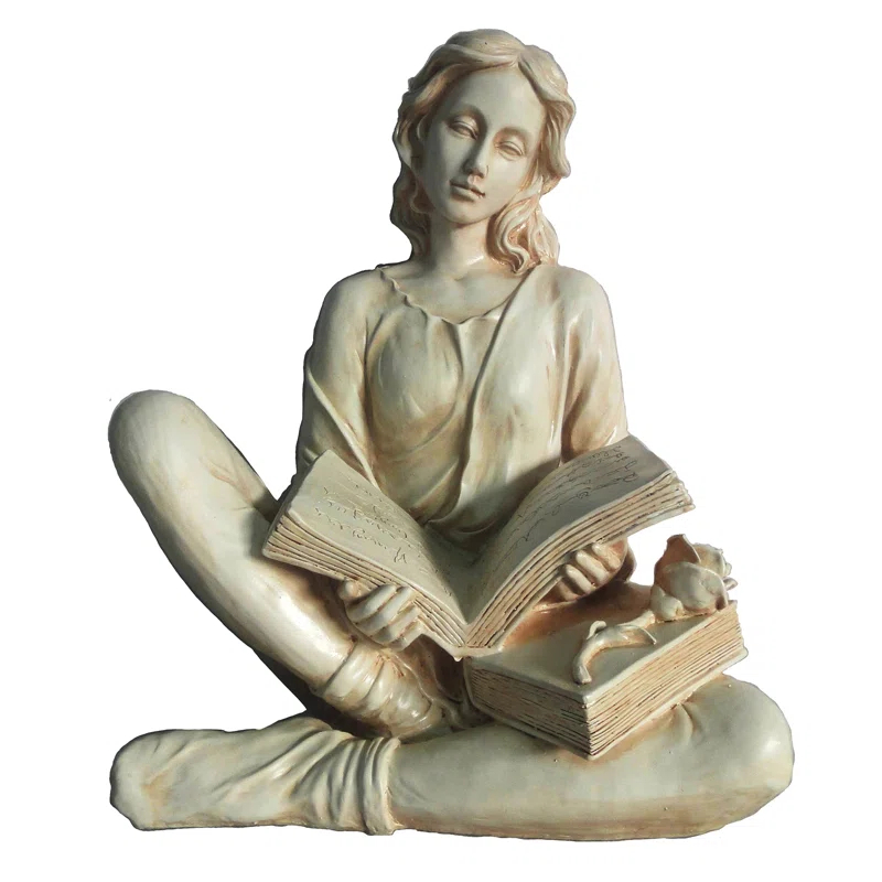 Hi-Line Gift Ltd. Reading Lady Statue