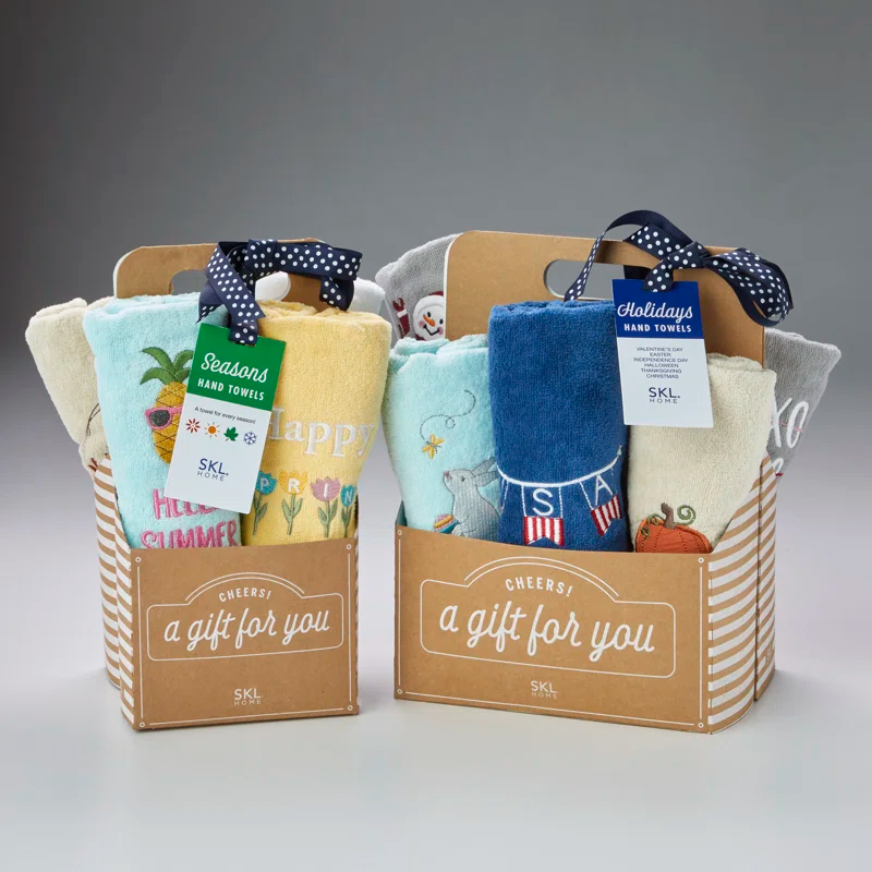 SKL Home Holidays Cotton Bath Towels