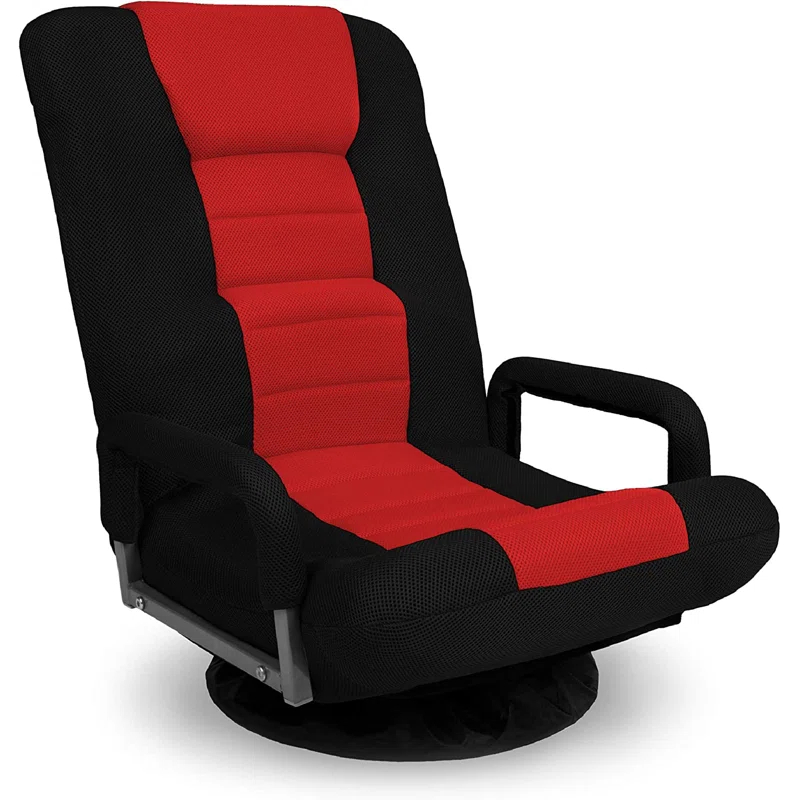 Trule Trule Reclining Swiveling Rocker Game Chair with Footrest