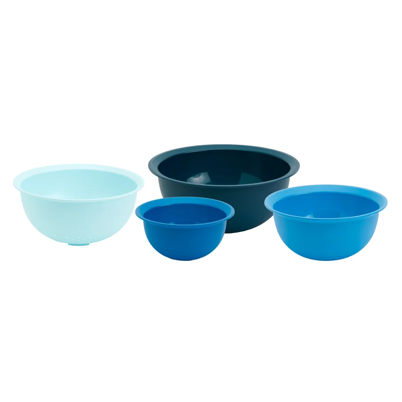 Basic Essentials Basic Essentials 4pc Mixing Bowls & Colander Set